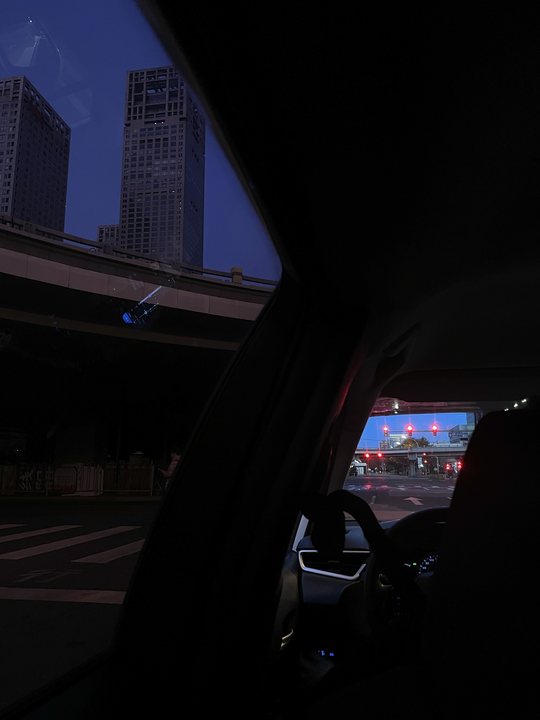 Foreign Body 10 / City lights through a car window